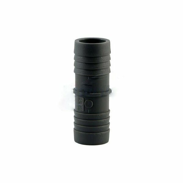 American Imaginations 0.5 in. Black Poly Coupling AI-38672